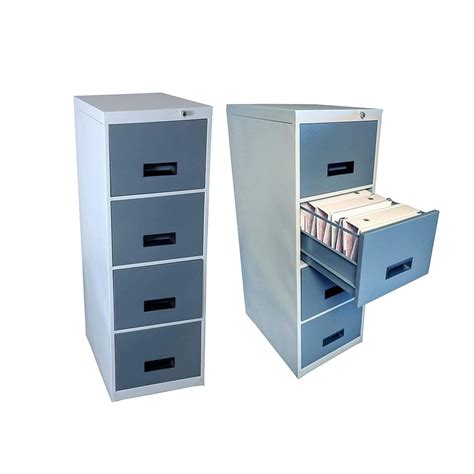 Metal Gray 4 Drawer Filling Cabinet For Office Size 52 X 18 X 24