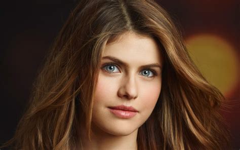 Wallpaper Blue Eyes Long Hair Actress Alexandra Daddario