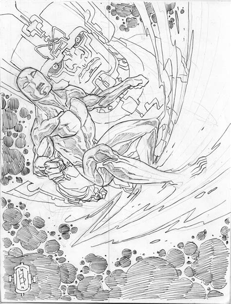 Silver Surfer And Galactus By Ben Caldwell Comic Artist Silver