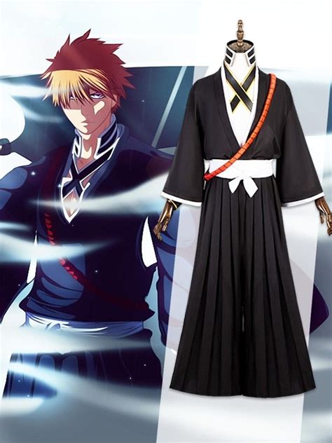 Bleach Cosplay Soul Reaper Shinigami Outfit Uniform And Belt Only Hobbies And Toys Memorabilia