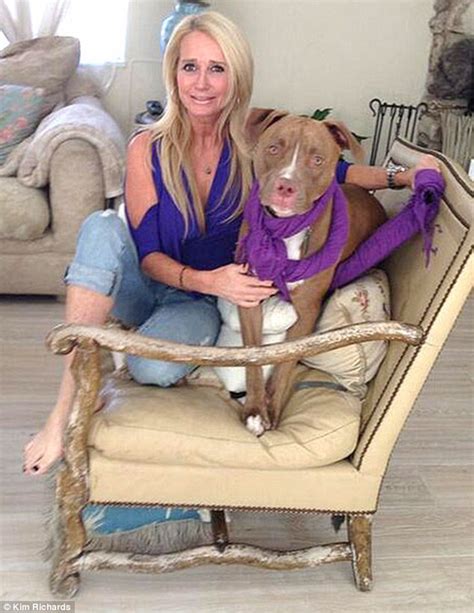 Kim Richards Sends Her Pit Bull Away For Training After He Attacked Her