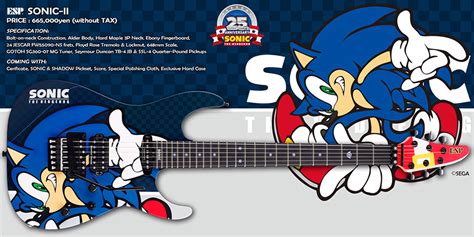 Esp Japan Releases Sonic The Hedgehog Anniversary Guitars The Esp