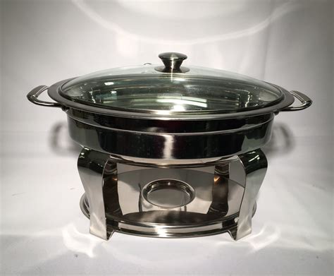Chafing Dish 5qt. Round Rolltop - Overstreet Hardware & Rental
