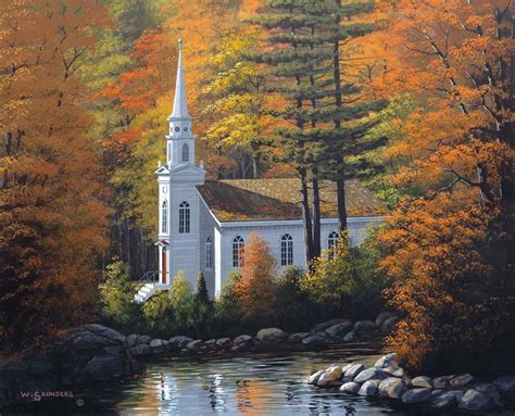 Little Church Autumn Wallpapers Wallpaper Cave