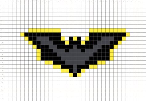 Logo De Batman Pixel Art