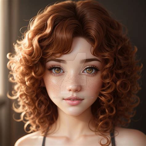 Cute Curly Hair Girl By Digitaldreamd On Deviantart