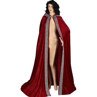 Velour Medieval Hooded Cloak - MCI-227 by Medieval and Renaissance ...