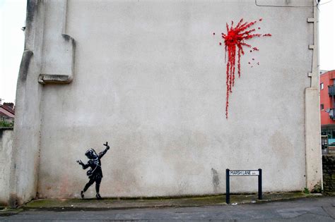 New Banksy Artwork Vandalized After Just Two Days