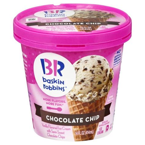 Baskin Robbins Ice Cream Chocolate Chip 14 Oz Instacart