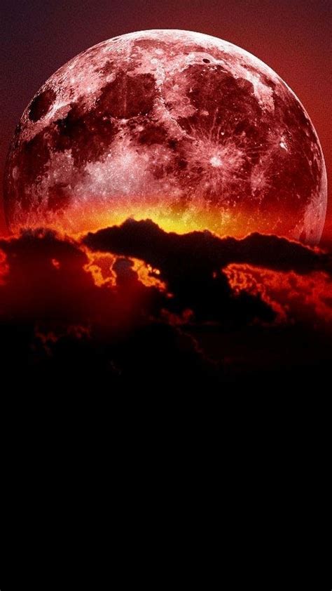 Red Moon Wallpapers Top Free Red Moon Backgrounds Wallpaperaccess