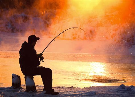 Ice Fishing on Summit Lake