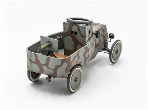 Scale 135 Ford Model T Rnas Armoured Car Icm 35669 Etsy Uk