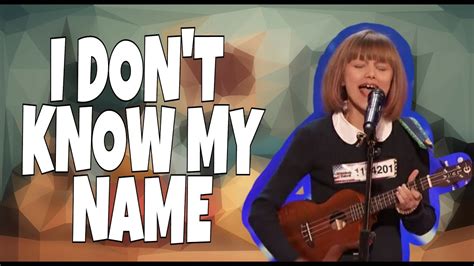 I Dont Know My Name Lyrics By Grace Vanderwaal Youtube