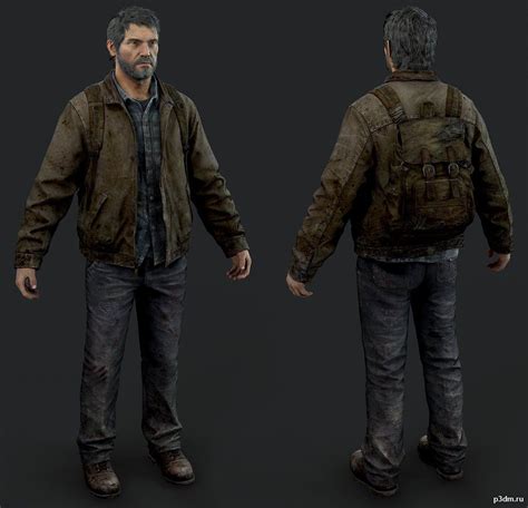 joel winter outfit pack 3d models the last of us the last of us2 winter outfits