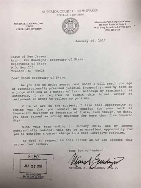 How to address formal envelopes. Lieutenant governor gets resignation letter from husband ...