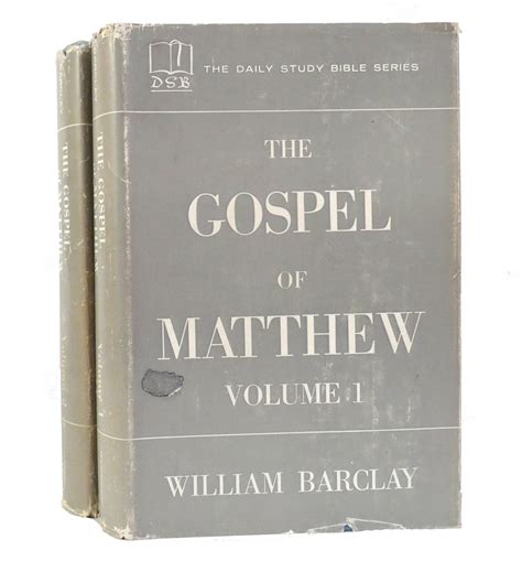 The Gospel Of Matthew 2 Volume Set The Daily Study Bible Series