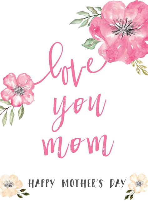 Happy Mothers Day Messages Free Printable Mothers Day Cards