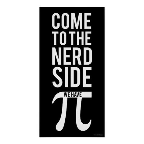 Come To The Nerd Side Poster Nerd Poster Custom Posters