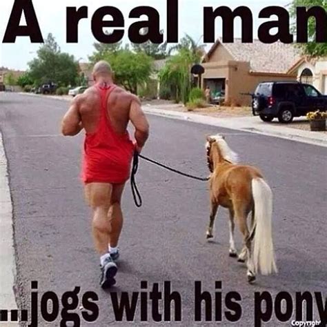 Has won the hearts of millions all around the world. Why is that big strong man jogging with that adorable pony ...
