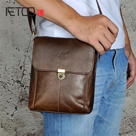 Aetoo Oil Wax Leather Leather Europe And The United States Retro Men 8 Inch Summer Travel