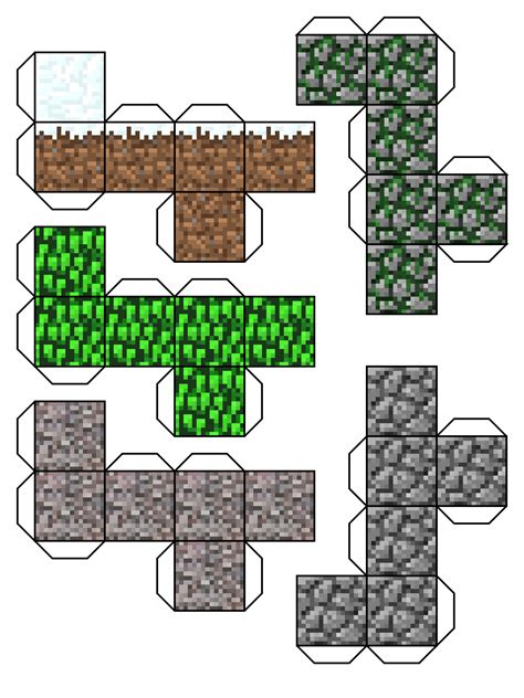 Minecraft Printable Blocks