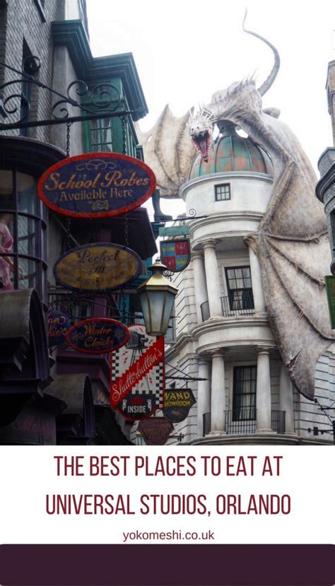The Best Places to Eat at Universal Studios Orlando, Florida. A