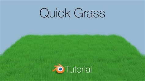 279 Quick Grass Tutorial In Blender Cycles Youtube