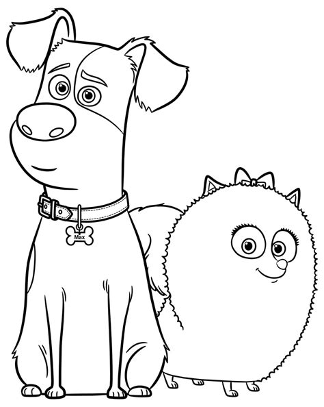 The Secret Life Of Pets Coloring Pages Print Them For Free