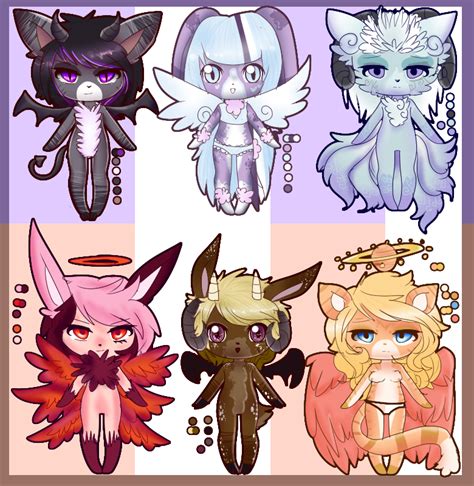 Angels And Demons Adopt Closed By Fearlesslyliving On Deviantart