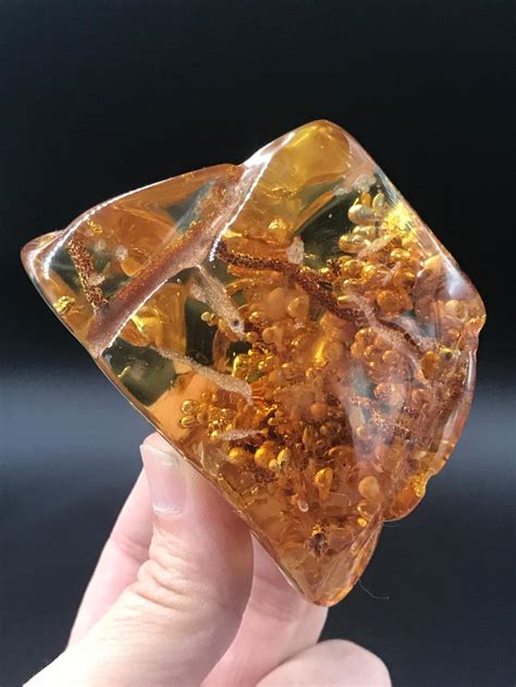 Sold At Auction Amber Rock Fossil Natural Collectible Specimen