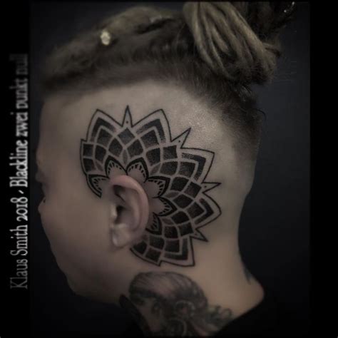Mandala Head Tattoo