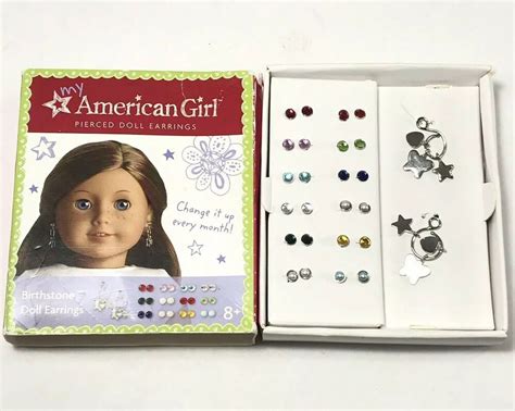 American Girl Doll Earrings Birthstones Set Ebay American Girl Doll