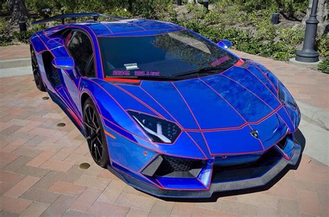 Nothing Like A Blue Lamborghini Blue Lamborghini Tron Custom Cars