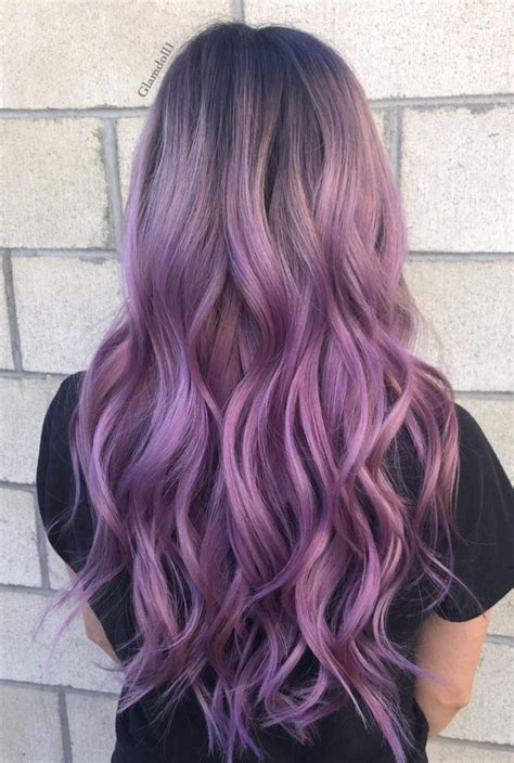 Purple Balayage Hair Color