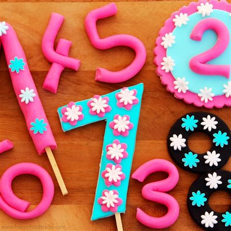 How To Make Fondant Numbers For Birthday Cake Video
