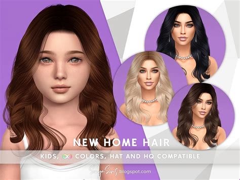 The Sims Resource Sonyasims New Home Hair For Kids