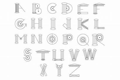 Architectural Alphabet Alphabets Architecture Few Way There