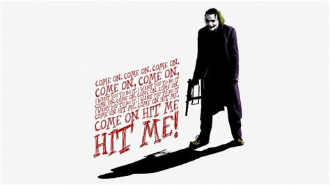 배트맨 Heath Ledger Joker MessenjahMatt 영화 인용문 다크 나이트 타이포그래피 HD 배경