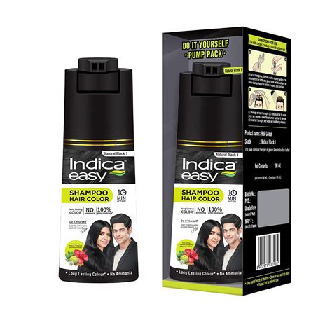 Indica Easy Shampoo Easy Colour Natural Black Ml Selvi Store