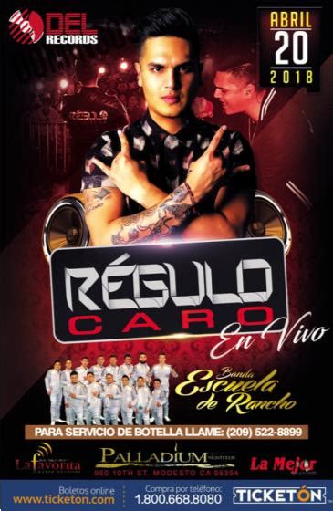 Regulo Caro Modesto Tickets Boletos Palladium Night Club