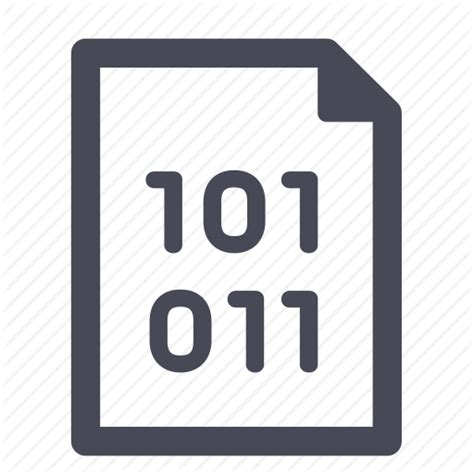 Binary Data Icon Png Transparent Background Free Download 11870