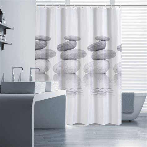 A showy shower curtain is just the ticket for creating the ultimate bathroom oasis. Printed Polyester Waterproof Mildewproof Shower Curtain ...