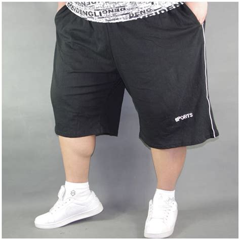 Big Size Men Shorts Mens Solid Baggy Loose Elastic Shorts Cotton Casual Male Extra Large Plus