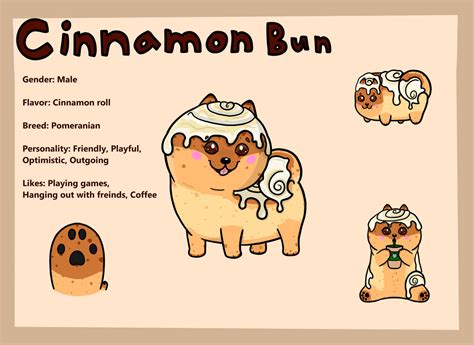 Cinnamon Bun Pastry Pup Ref Sheet By Iriswinter On Deviantart