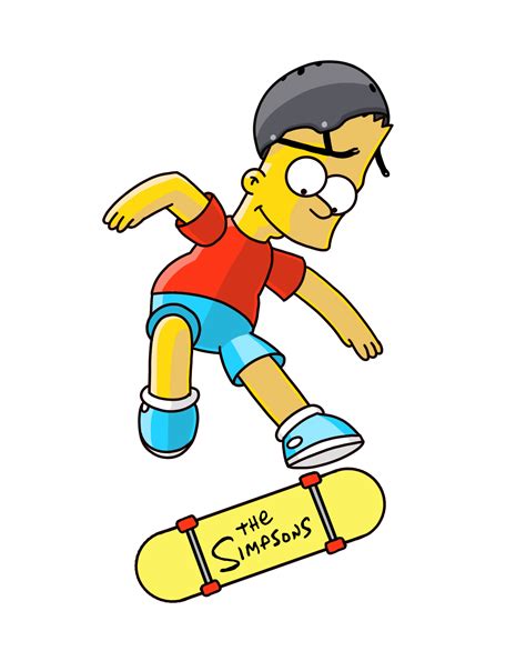 Bart Simpson Skate Sticker Rthesimpsons