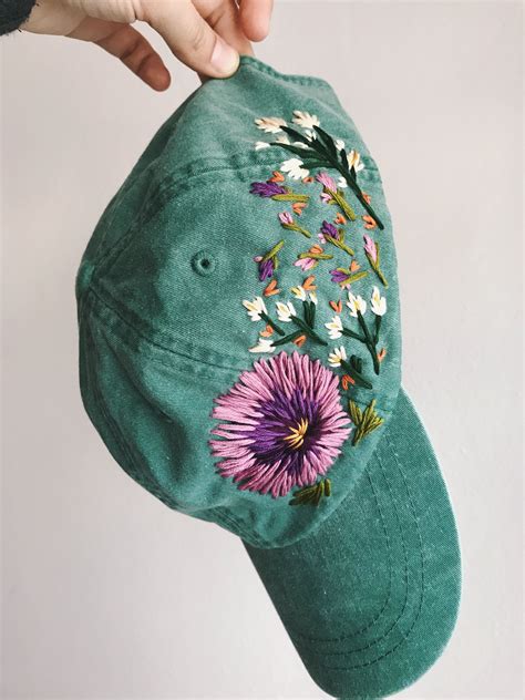 Hand Made Embroidered Hat Embroidery Inspiration Embroidered Hats