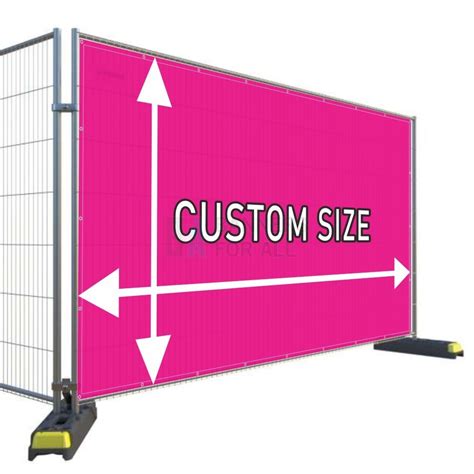 Custom Size Heras Airmesh Fabric Banner Banners For All