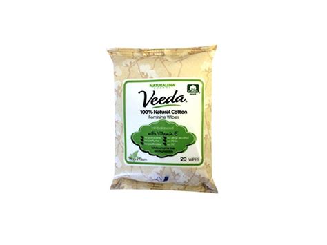 Veeda Natural All Cotton Feminine Wipes With Vitamin E