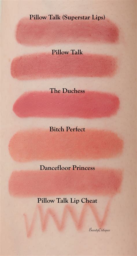 Charlotte Tilbury Lipstick Swatches