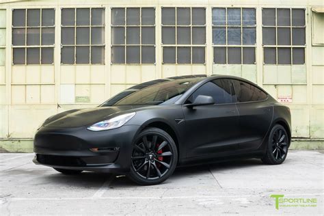 Safety is the most important part of the overall model 3 design. All Satin Black Tesla Model 3 with 19" TST - T Sportline ...